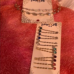 Scünci bobby pins and headband